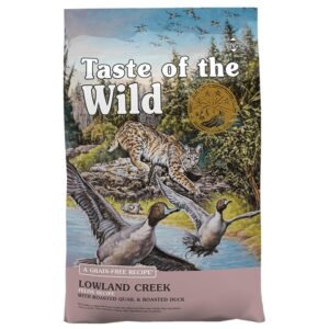 Taste of the Wild Grain-Free Lowland Creek Feline Recipe w/ Roasted Quail & Roasted Duck Dry Cat Food