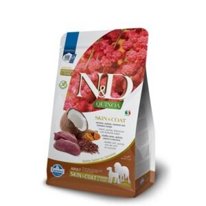 Farmina N&D Quinoa Skin & Coat w/ Venison, Quinoa, Coconut & Turmeric Recipe Adult Medium & Maxi Dry Dog Food