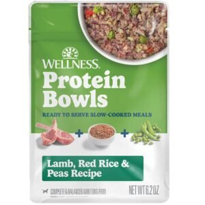 Wellness Protein Bowls Lamb, Red Rice & Peas Recipe Adult Whole Meat Wet Dog Food