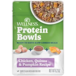 Wellness Protein Bowls Chicken, Quinoa & Pumpkin Recipe Adult Whole Meat Wet Dog Food