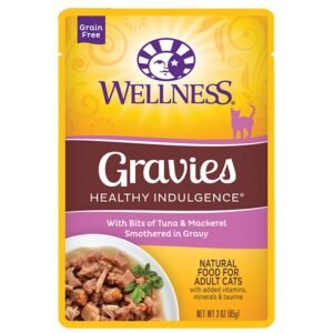 Wellness Gravies w/ Bits of Tuna & Mackerel Smothered in Gravy Adult Wet Cat Food