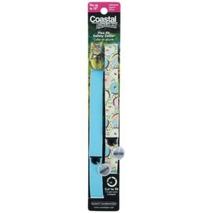 Coastal ElastaCat Donuts & Blue Flex Fit Cat Safety Collar, 2-Pack