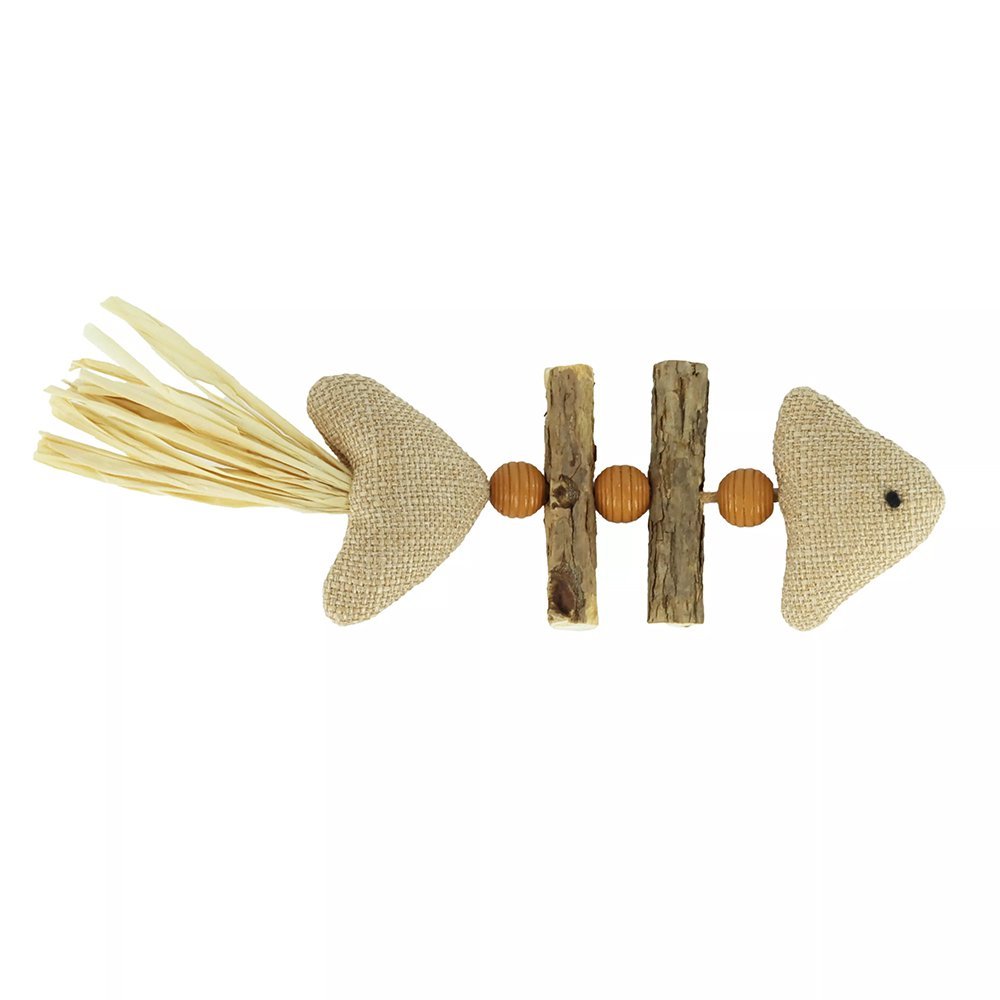Turbo Brown Fish Dangle Interactive Cat Toy