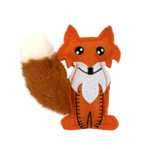 Fog City Pet Felt Fox Catnip Cat Toy