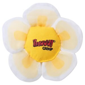Yeowww! White Daisy's Flower Top Catnip Cat Toy