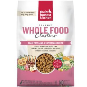 The Honest Kitchen Gourmet Whole Food Clusters Grain Free Lamb & Superfoods Recipe Dry Dog Food