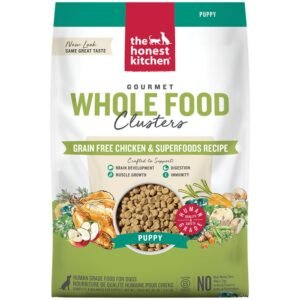 The Honest Kitchen Gourmet Whole Food Clusters Grain Free Chicken & Superfoods Recipe Puppy Dry Dog Food