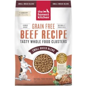 The Honest Kitchen Gourmet Whole Food Clusters Grain Free Beef Recipe Small Breed Blend Dry Dog Food