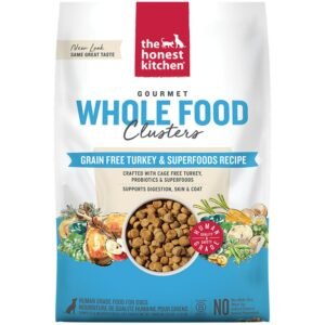 The Honest Kitchen Gourmet Whole Food Clusters Grain Free Turkey & Superfoods Recipe Dry Dog Food