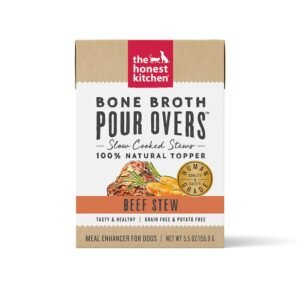 The Honest Kitchen Bone Broth Pour Overs Beef Stew Wet Dog Food Topper