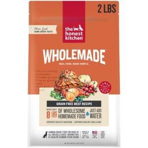 The Honest Kitchen WholeMade Grain Free Beef Recipe Dehydrated Dog Food