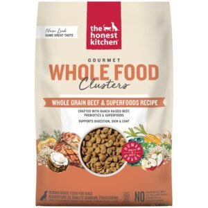 The Honest Kitchen Gourmet Whole Food Clusters Whole Grain Beef & Superfoods Recipe Dry Dog Food