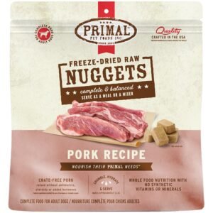 Primal Freeze-Dried Raw Nuggets Pork Recipe Adult Dog Food