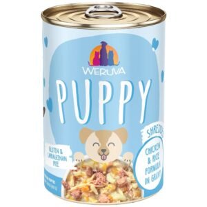 Weruva Puppy Shredded Chicken & Rice Formula in Gravy Canned Dog Food