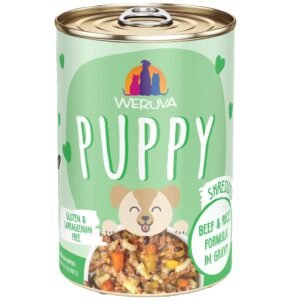 Weruva Puppy Shredded Beef & Rice Formula in Gravy Canned Dog Food