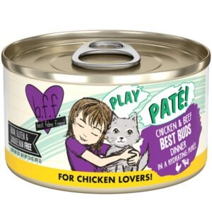 Weruva BFF Play Paté! Chicken & Beef Best Buds Dinner in a Hydrating Purée Canned Cat Food