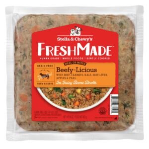 Stella & Chewy's Gently Cooked Beefy-Licious Recipe In Juicy Bone Broth Frozen Dog Food