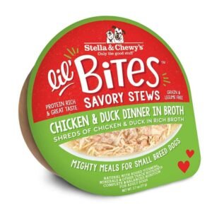 Stella & Chewy's Lil' Bites Savory Stews Chicken & Duck Dinner in Broth Wet Dog Food