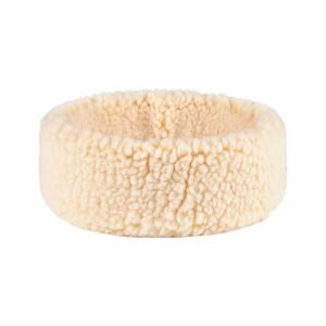 Friends Forever Tan Snuggly Fleece Round Pet Bed