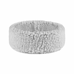 Friends Forever Gray Snuggly Fleece Round Pet Bed