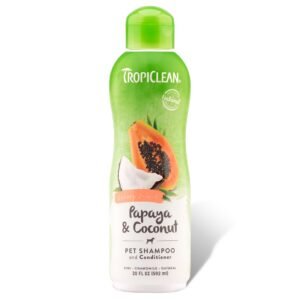 TropiClean Papaya & Coconut Luxury 2-in-1 Pet Shampoo & Conditioner