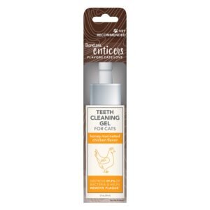 TropiClean Enticers Honey Marinated Chicken Flavor Teeth Cleaning Gel for Cats