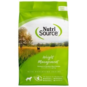 NutriSource Weight Management Chicken & Chicken Meal Recipe w/ Wholesome Grains Dry Dog Food