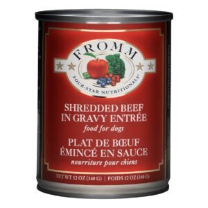 Fromm Four-Star Shredded Beef in Gravy Entree Canned Dog Food