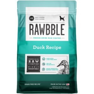 Bixbi Rawbble Freeze-Dried Raw Coated Duck Recipe Grain Free Dry Dog Food