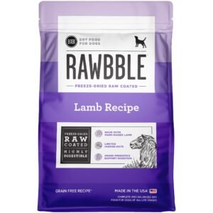 Bixbi Rawbble Freeze-Dried Raw Coated Lamb Recipe Grain Free Dry Dog Food