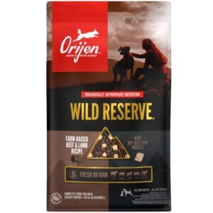 Orijen Wild Reserve Dog Farm-Raised Beef & Lamb Recipe w/ Beef Liver Morsels Dry Dog Food