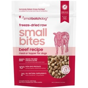 Smallbatch Small Bites Beef Recipe Freeze-Dried Raw Dog Food