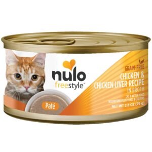Nulo Freestyle Paté Chicken & Chicken Liver Recipe in Broth Kitten & Adult Canned Cat Food