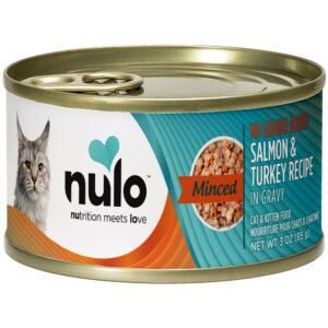 Nulo Minced Salmon & Turkey Recipe In Gravy Kitten & Adult Canned Cat Food