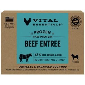 Vital Essentials Beef Entrée Frozen Raw Patties Dog Food