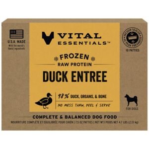 Vital Essentials Duck Entrée Frozen Raw Patties Dog Food