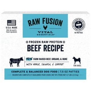 Vital Essentials RAW FUSION Beef Recipe Frozen Raw Patties Dog Food