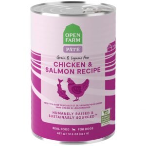 Open Farm Grain & Legume Free Chicken & Salmon Recipe Pate Canned Dog Food
