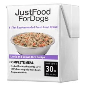 JustFoodforDogs Pantry Fresh Lamb & Brown Rice Recipe Gently Cooked Dog Food
