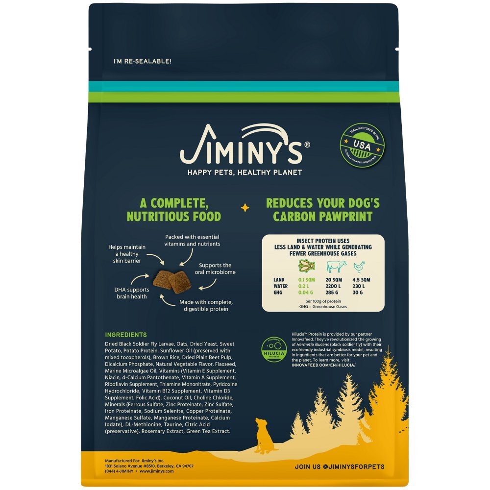 Jiminy's Good Grub w/ Grub & Oats Recipe Eco-Friendly Adult Dry Dog Food