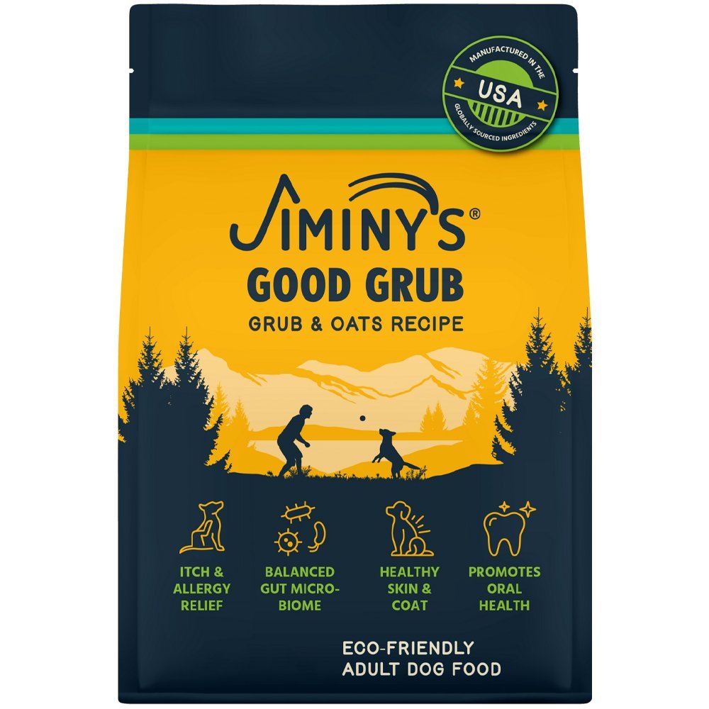 Jiminy's Good Grub w/ Grub & Oats Recipe Eco-Friendly Adult Dry Dog Food