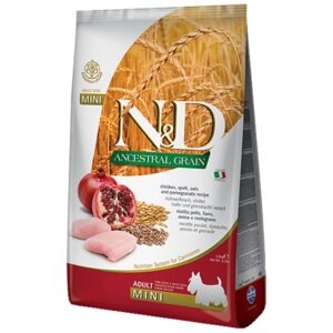 Farmina N&D Ancestral Grain Chicken, Spelt, Oats & Pomegranate Recipe Adult Mini Kibble Dry Dog Food