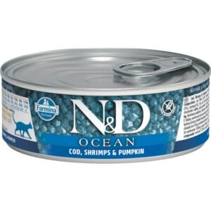 Farmina N&D Ocean Cod, Shrimp & Pumpkin Adult Canned Cat Food