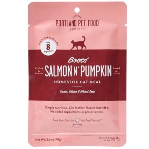 Portland Pet Food Boots' Salmon N' Pumpkin Homestyle Meal Cat Food Topper