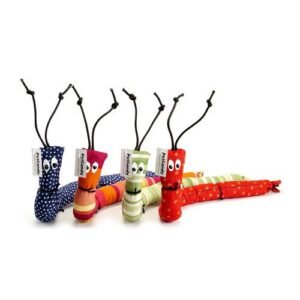 PetCandy Catnip Caterpillar Cat Toy, Assorted