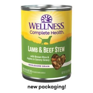 Wellness Complete Health Lamb & Beef Stew w/ Brown Rice & Apples In Savory Gravy Canned Dog Food