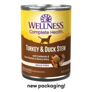 Wellness Complete Health Turkey & Duck Stew w/ Sweet Potatoes & Cranberries In Savory Gravy Canned Dog Food