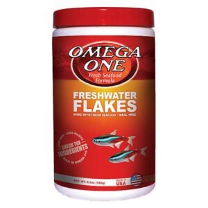 Omega-One Freshwater Flakes Fish Food, 5.3-Oz