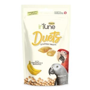 Higgins Intune Duets Chickpeas & Bananas Treats For Parrots & Macaws, 3Oz