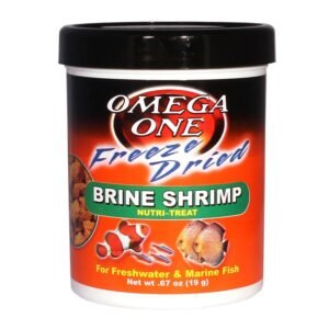 Omega One Freeze Dried Brine Shrimp Fish Food, 0.67-Oz